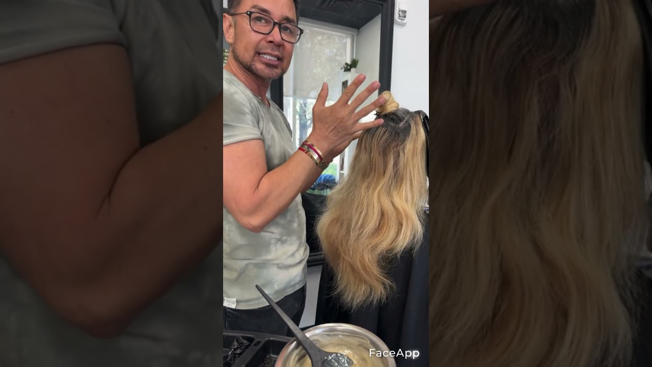 Cubrimiento de canas y reverse balayage