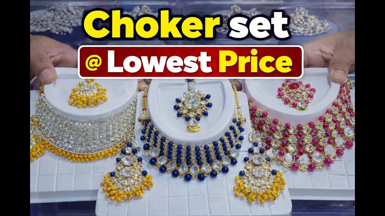 Choker set @ lowest rate RANI NETAL JEWELLER 98206 68528