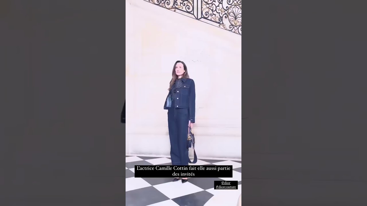 Camille Cottin at the Christian Dior show in Paris, France. #camillecottin