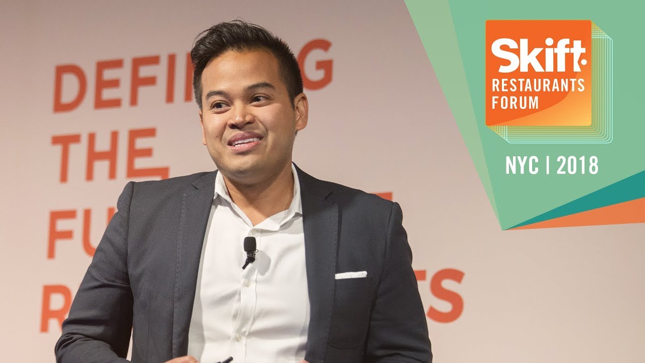SevenRooms CEO Joel Montaniel at Skift Restaurants Forum 2018