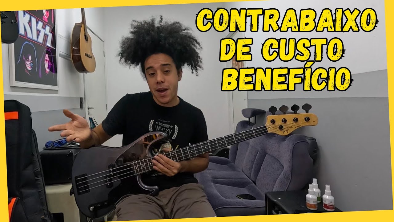 Review Contrabaixo Tagima Woodstock TW-66 + upgrade e regulagem