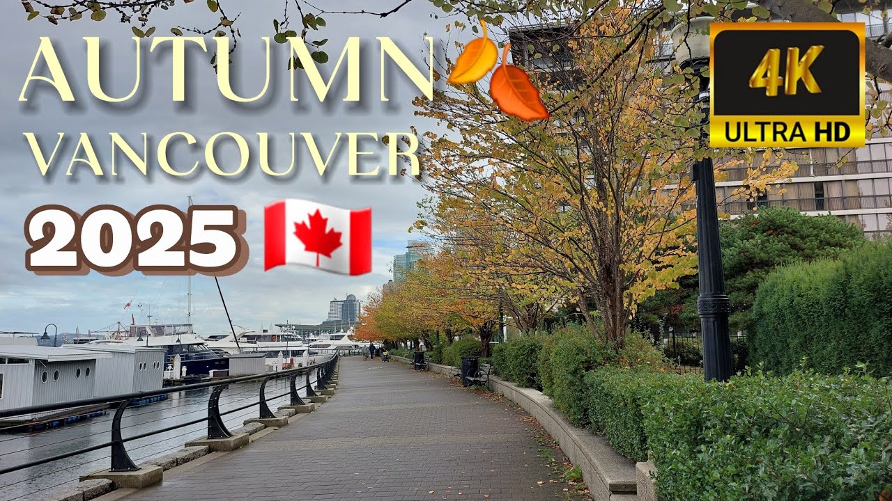 🇨🇦🍂 Autumn Walk: Exploring the Enchanting Vancouver Seawall