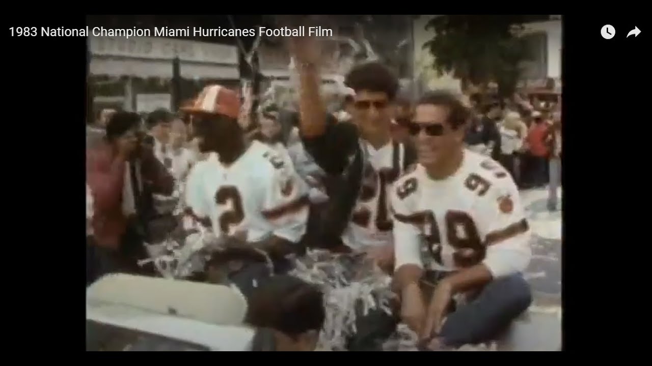 1983 National Champion Miami Hurricanes Football Film