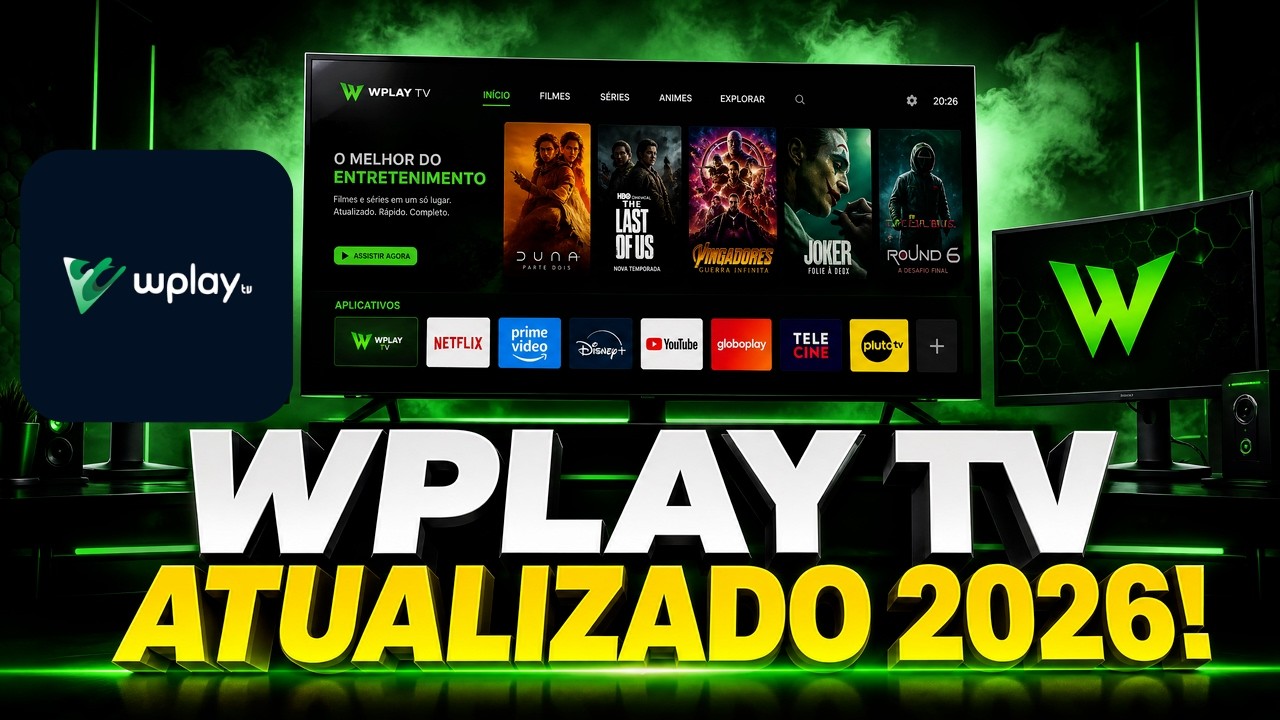 IPTV WPlay 2026 🔥 TESTEI o P2P MAIS EST&Aacute;VEL para Android TV! (SEM TRAVAR?)