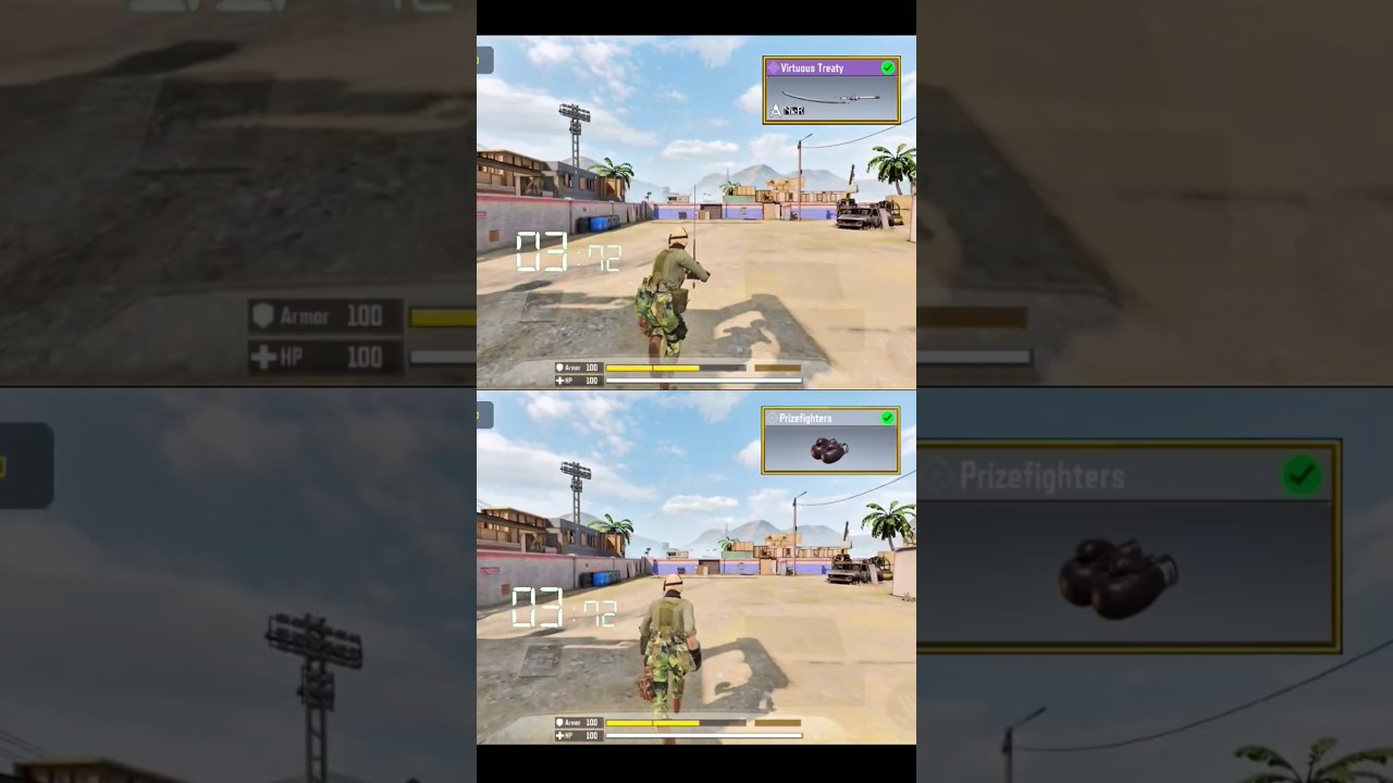 Katana vs Prizefighter Melee Speed Test 🤯 Cod Mobile #shorts #codm