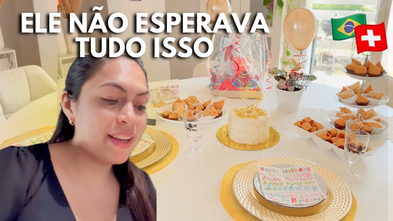  TUDO QUE PREPAREI NO ANIVERSÁRIO DO MEU MARIDO 😍🎉