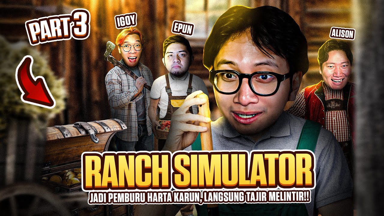 JADI PEMBURU HARTA KARUN, LANGSUNG TAJIR MELINTIR!! - Ranch Simulator Indonesia Part 3