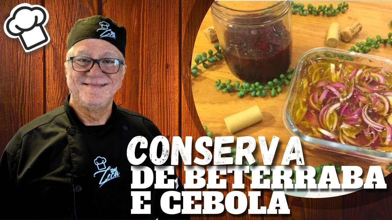 Conserva de beterraba e cebola roxa | Receitas Low carb | Chef Zeca ensina!