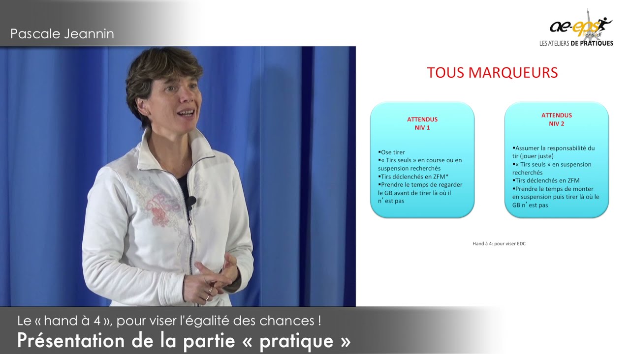 Pascale Jeannin : Atelier de pratique handball (partie « théorique ») – Partie 6/6