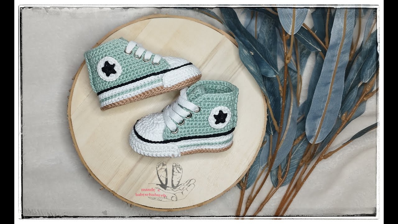 All Star Convers Chucks 9cm, Häkelanleitung (70 Maschen)