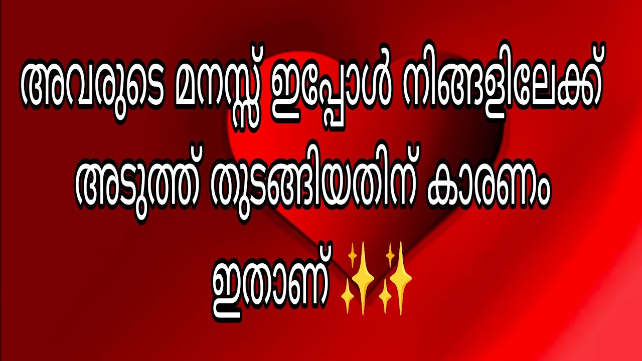 അവരുടെ മനസ്സ് ഇപ്പോൾ നിങ്ങളിലേക്ക് അടുത്ത് തുടങ്ങിയതിന് കാരണം ഇതാണ് ✨✨