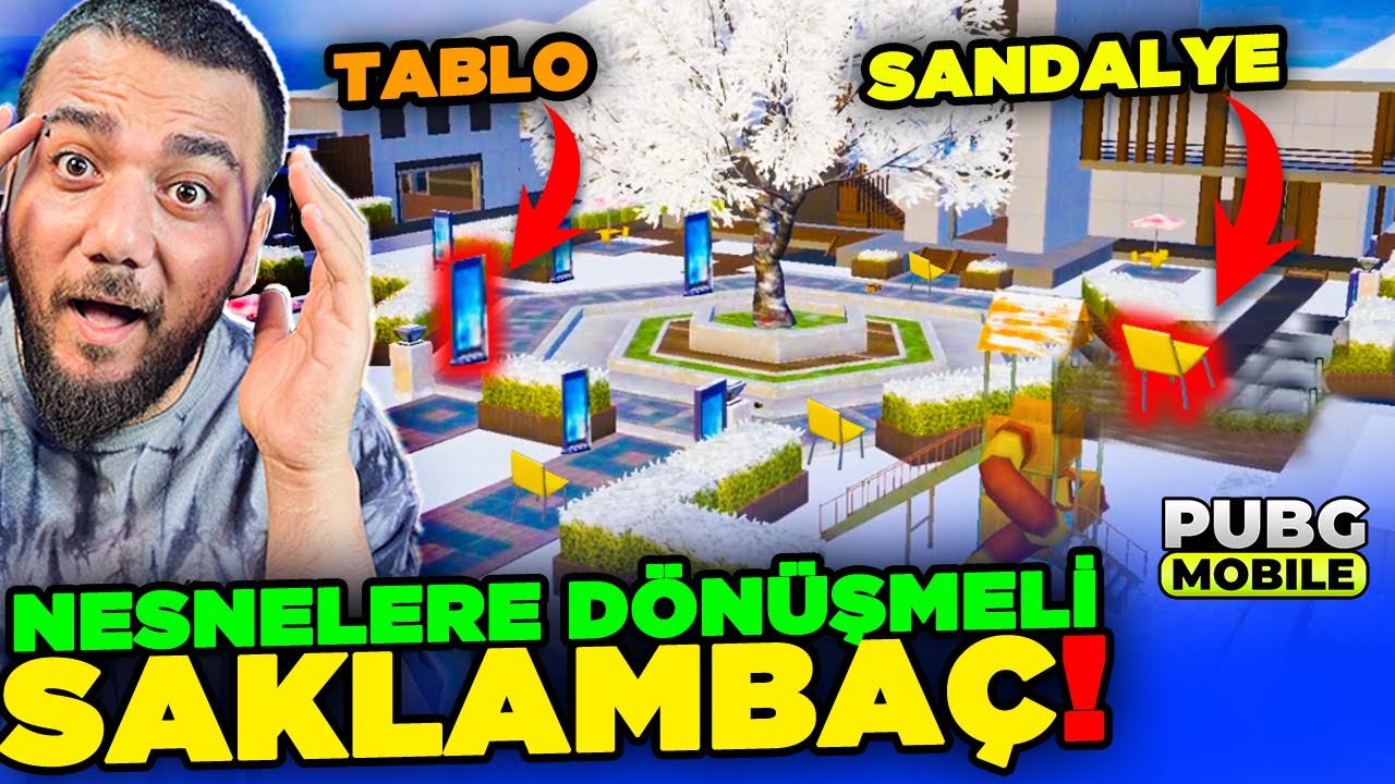 İMKANSIZ ZOR SAKLAMBAÇ! HERKES NESNELERE DÖNÜŞÜYOR! PUBG Mobile Saklambaç