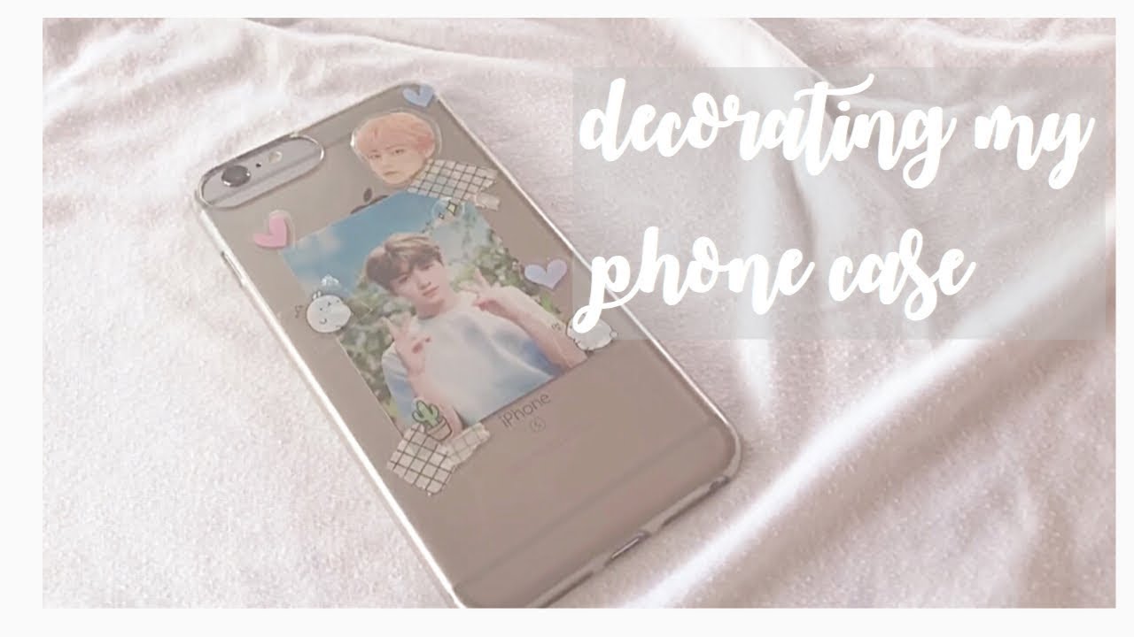 🌙 decorate my phone case with me : journalbts