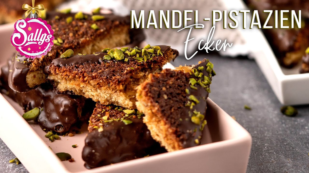 Mandel-Pistazien-Ecken / Nussecken / Sallys Welt