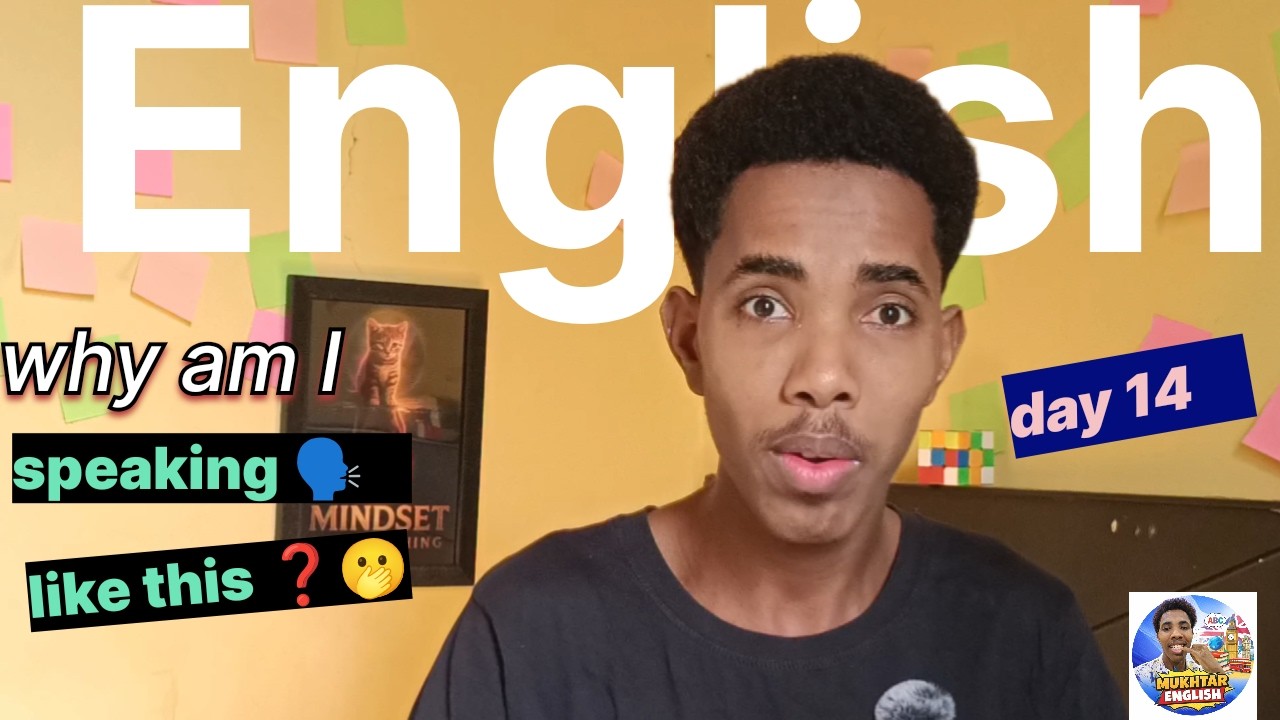 Why am I speaking like this❓ day 14  my English speaking🗣