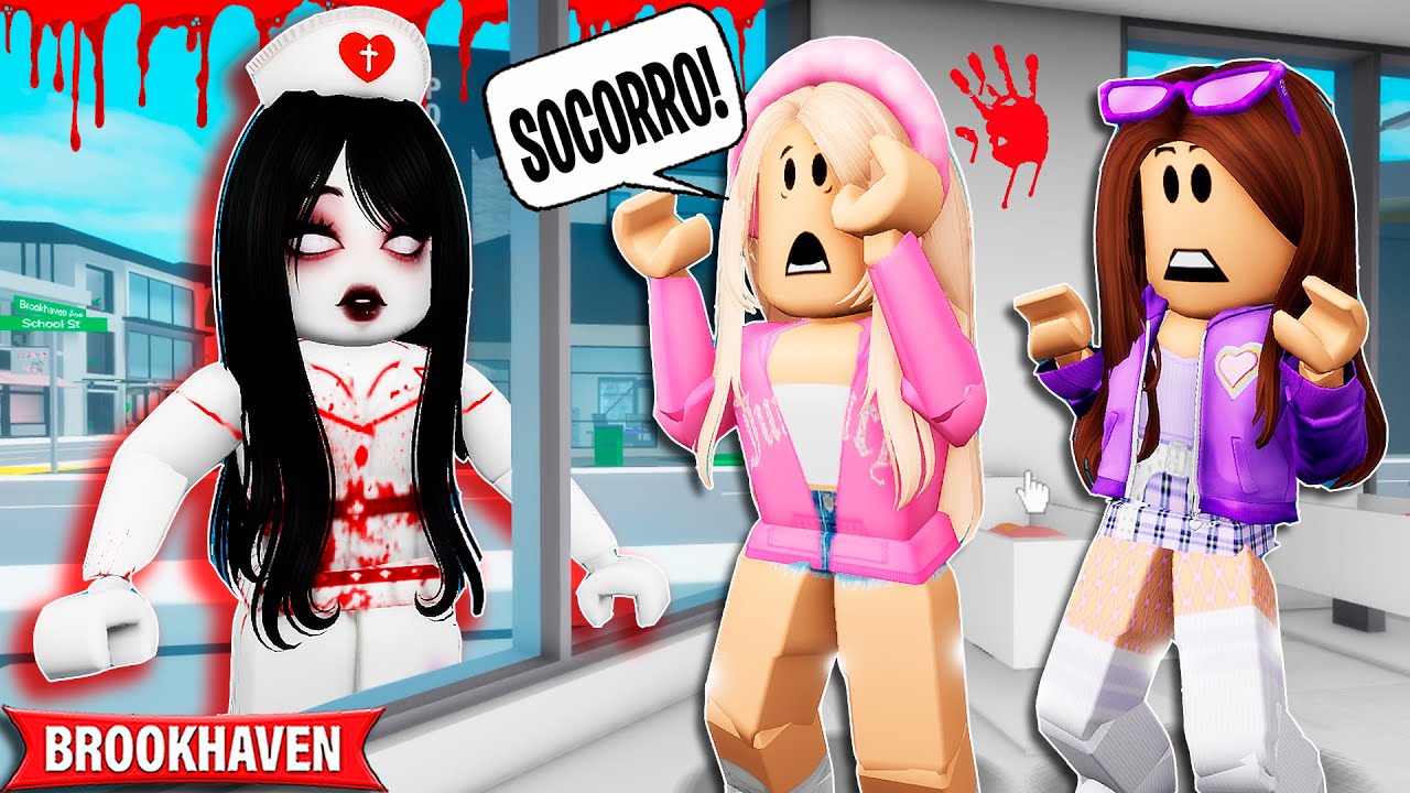 FICAMOS PRESAS NO HOSPITAL ABANDONADO | Historinhas Brookhaven Roblox | Bibi e Lud