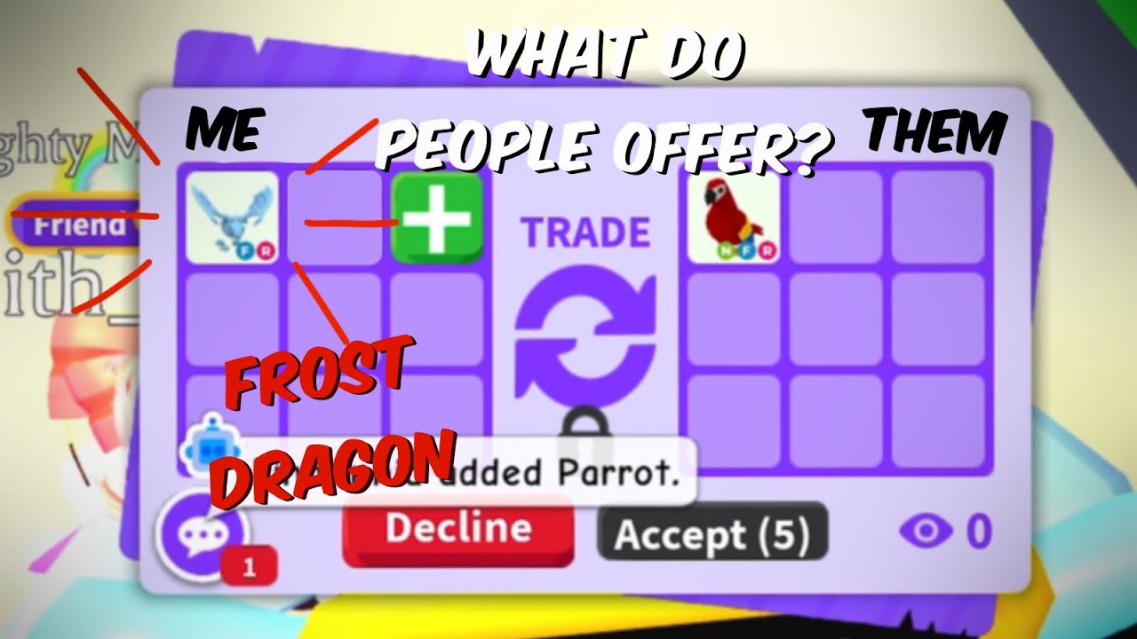 What Do people Offer For A FROST DRAGON In Roblox ADOPT ME??? || 2025 - trading frost dragon