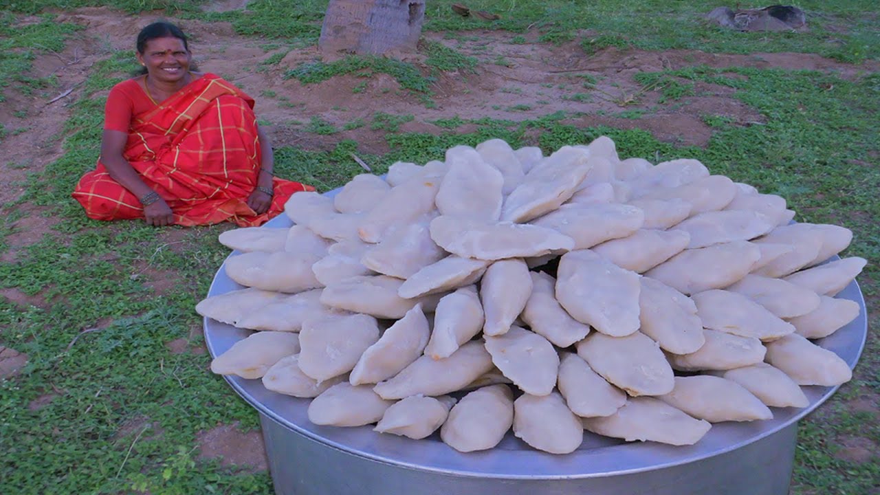 KOZHUKATTAI Recipe | Peanut Pooranam Kozhukattai Recipe | Sweet Recipes | Village Cooking