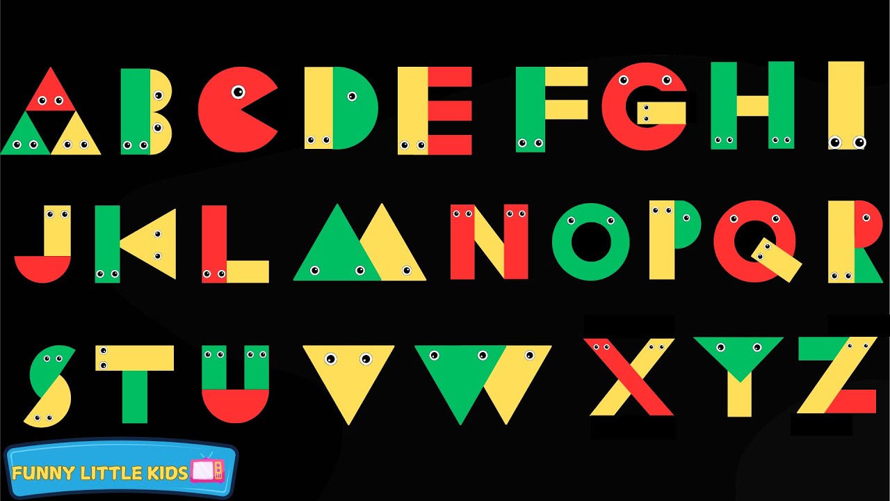 ABC Song for Kids | Learn Alphabet A to Z with Shapes : Circle, Triangle, Square | Shapes ABC Song