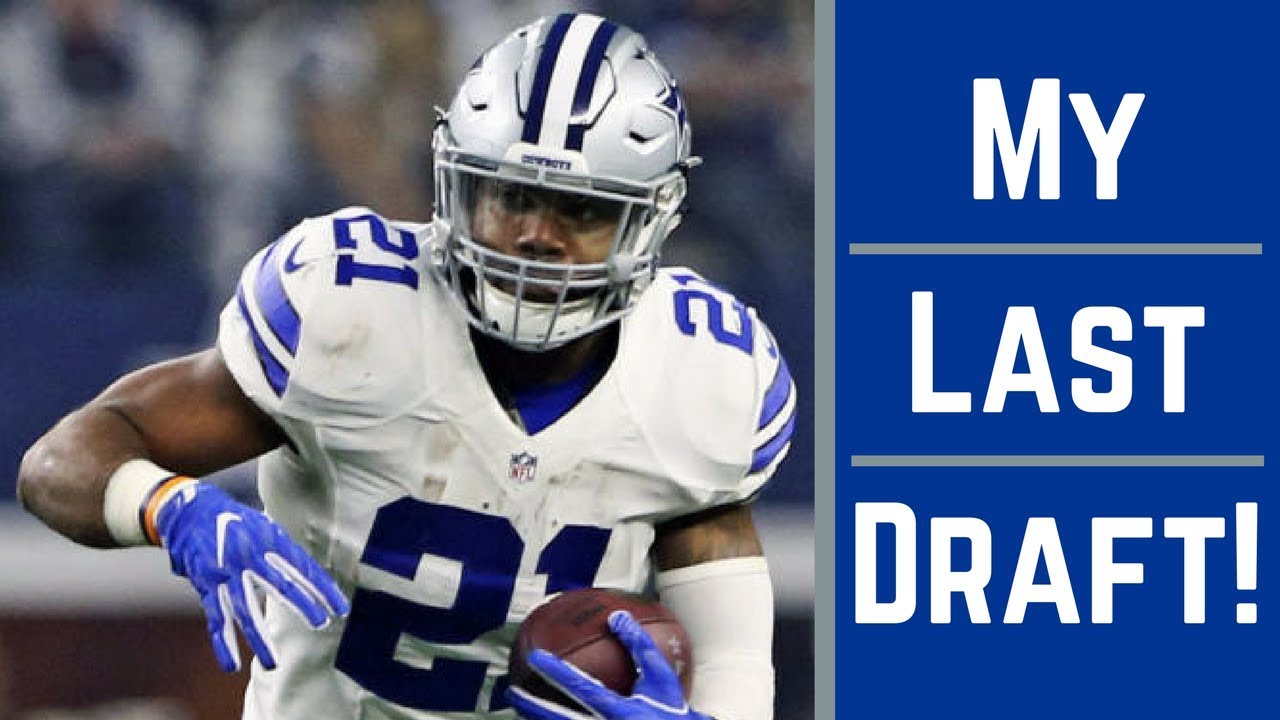 Live 2017 Fantasy Football Draft - My Last Draft