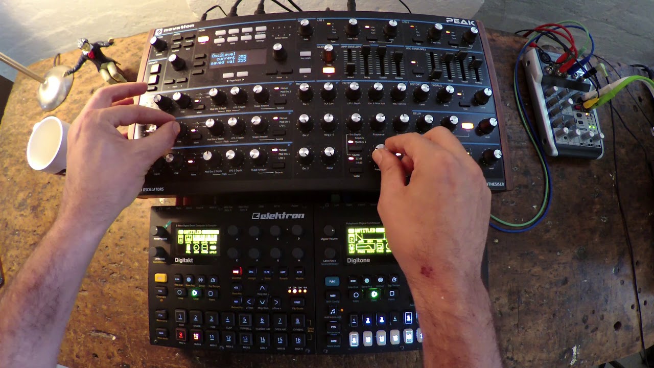 Elektron Digitone, Digitakt & Novation Peak First play thru