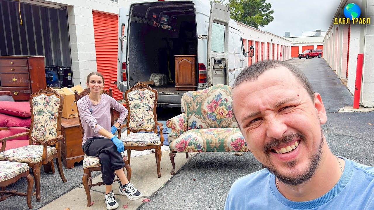 АУКЦИОН КОНТЕЙНЕРОВ 🚚 2 склада: винтаж и мусор! | Vlog USA