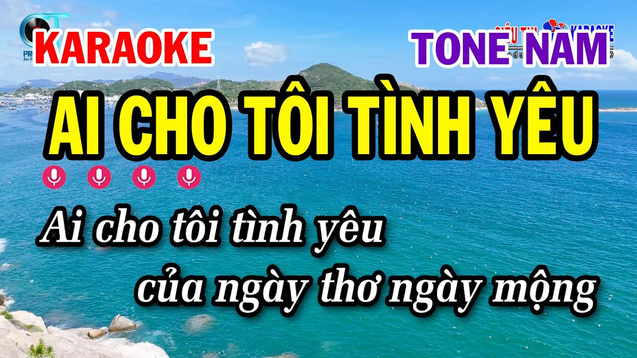 Karaoke Ai Cho Tôi Tình Yêu Tone Nam ( Dm ) Nhạc Sống Mới | Siêu Thị Karaoke
