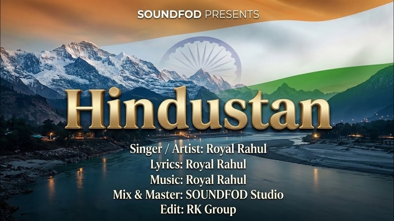 Hindustan 🇮🇳 | Royal Rahul | Emotional Desh Bhakti Song | new hindi Song 2026 | SOUNDFOD