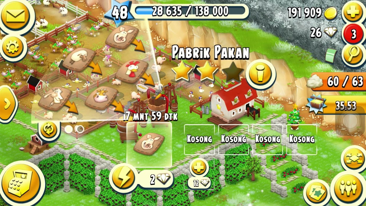 Bermain HAY DAY dengan level 48 sudah bisa jadi sultan?😳😳😳 #hayday #design