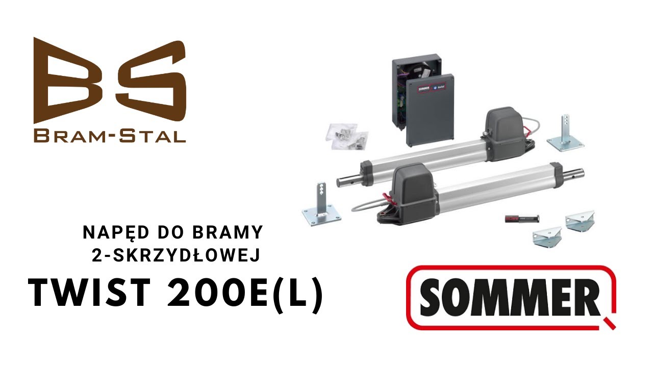 Sommer TWIST 200E - www.e-bramstal.pl #otwierajzdaleka