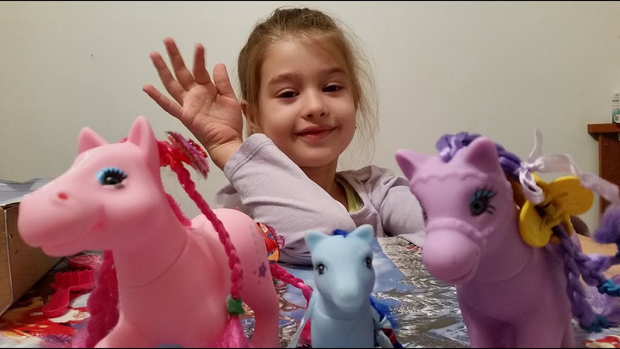 Toys for girls.Unboxing Pony( toy horses).