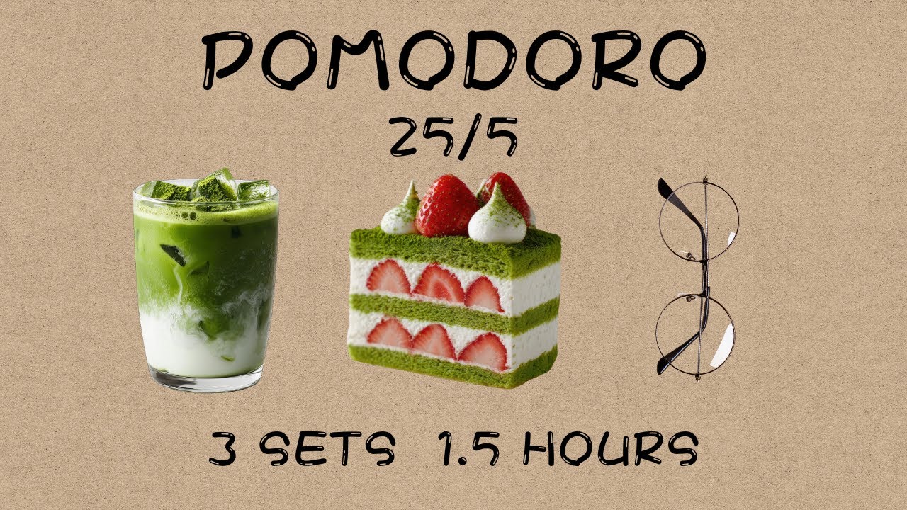 Pomodoro Timer 1.5 hours | Relax & focus with Lofi | Study with me