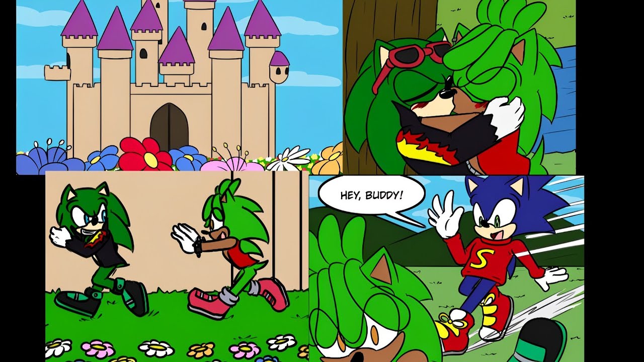 Royal Fathers 💚Manourge💚 Manic x Scourge Comic Dub ♡ Sonic AU #2 
