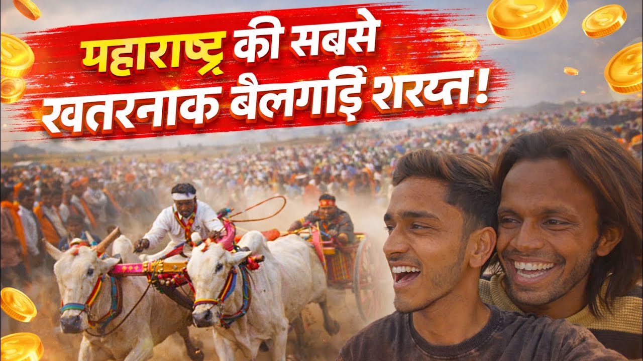 🎯 “गांव की मिट्टी से उठी जोश की लहर | बैलगाड़ी शर्यत LIVE”