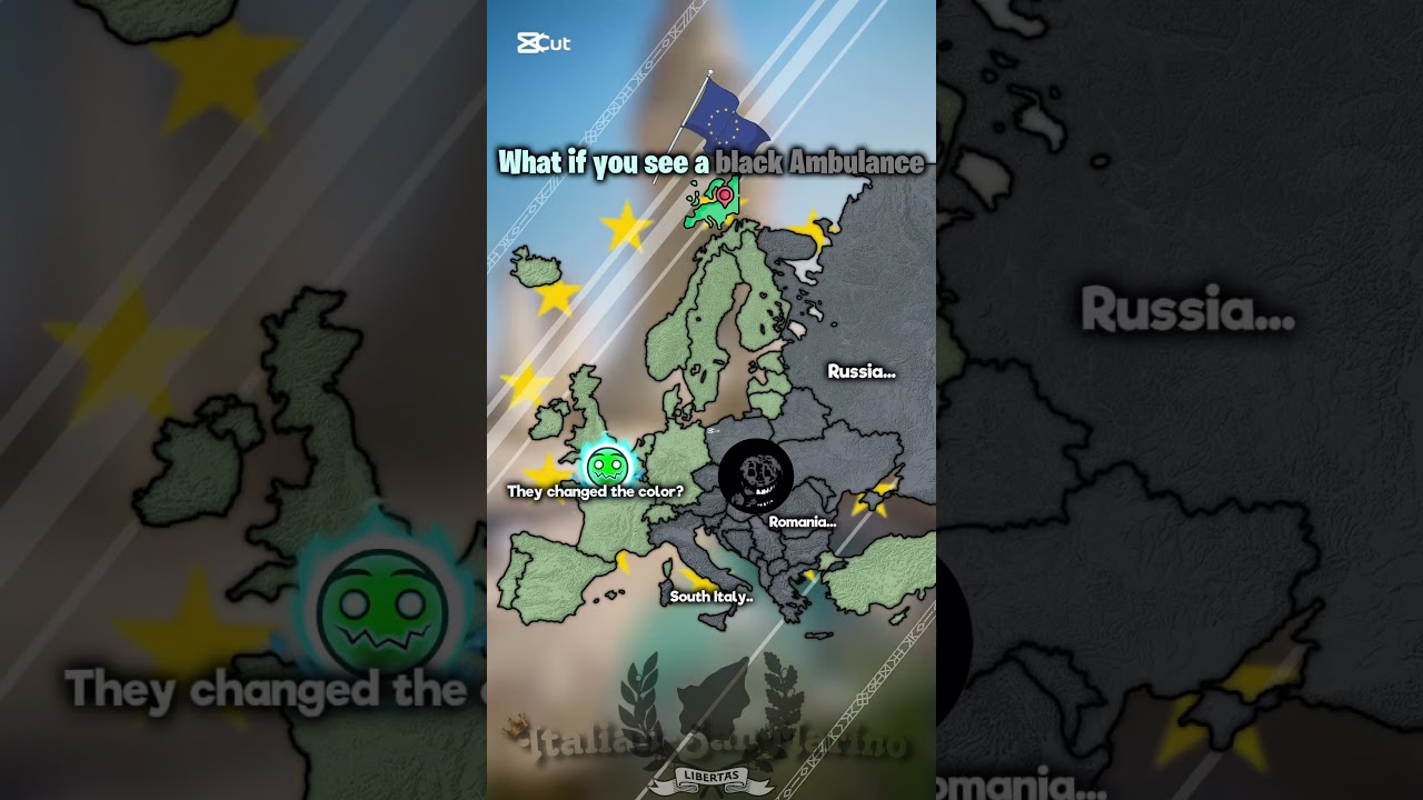 Black ambulance #europe #eu #geography #history #mapping #mapper #map #foryou #easterneurope #legend