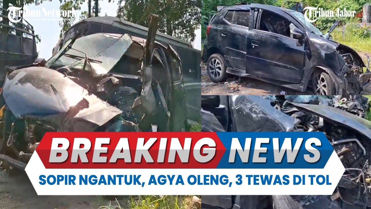 Kecelakaan Maut di Tol Cipularang, Agya Oleng, 3 Tewas :  2 Warga Grogol Utara 1 Belum Diketahui