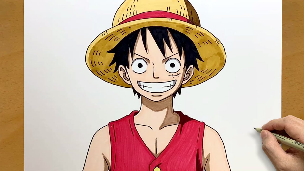 Luffy Drawing Step by Step | Classic One Piece Style