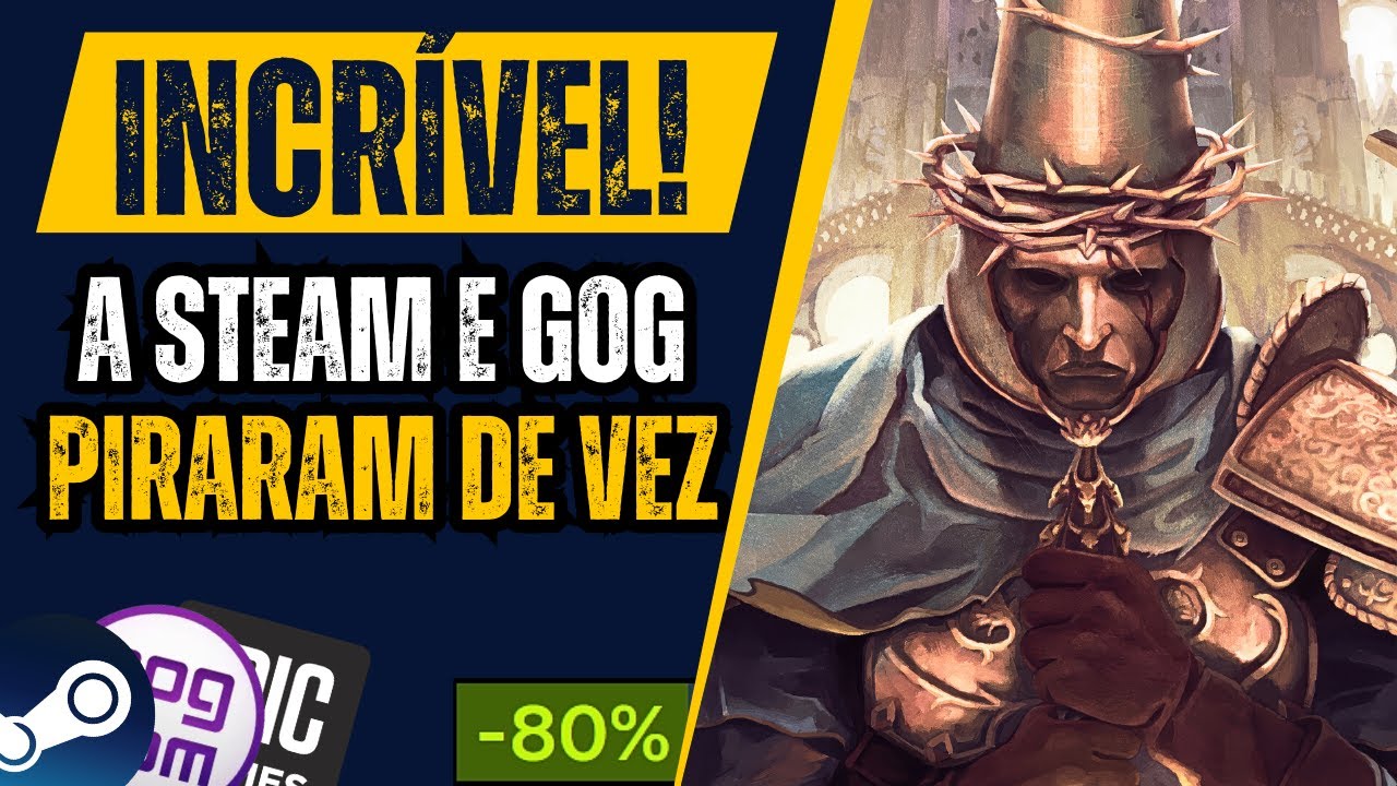VOA! Jogos GRÁTIS para resgate na Epic Games, promoções de jogos na STEAM e GRANDES DESCONTOS na GOG