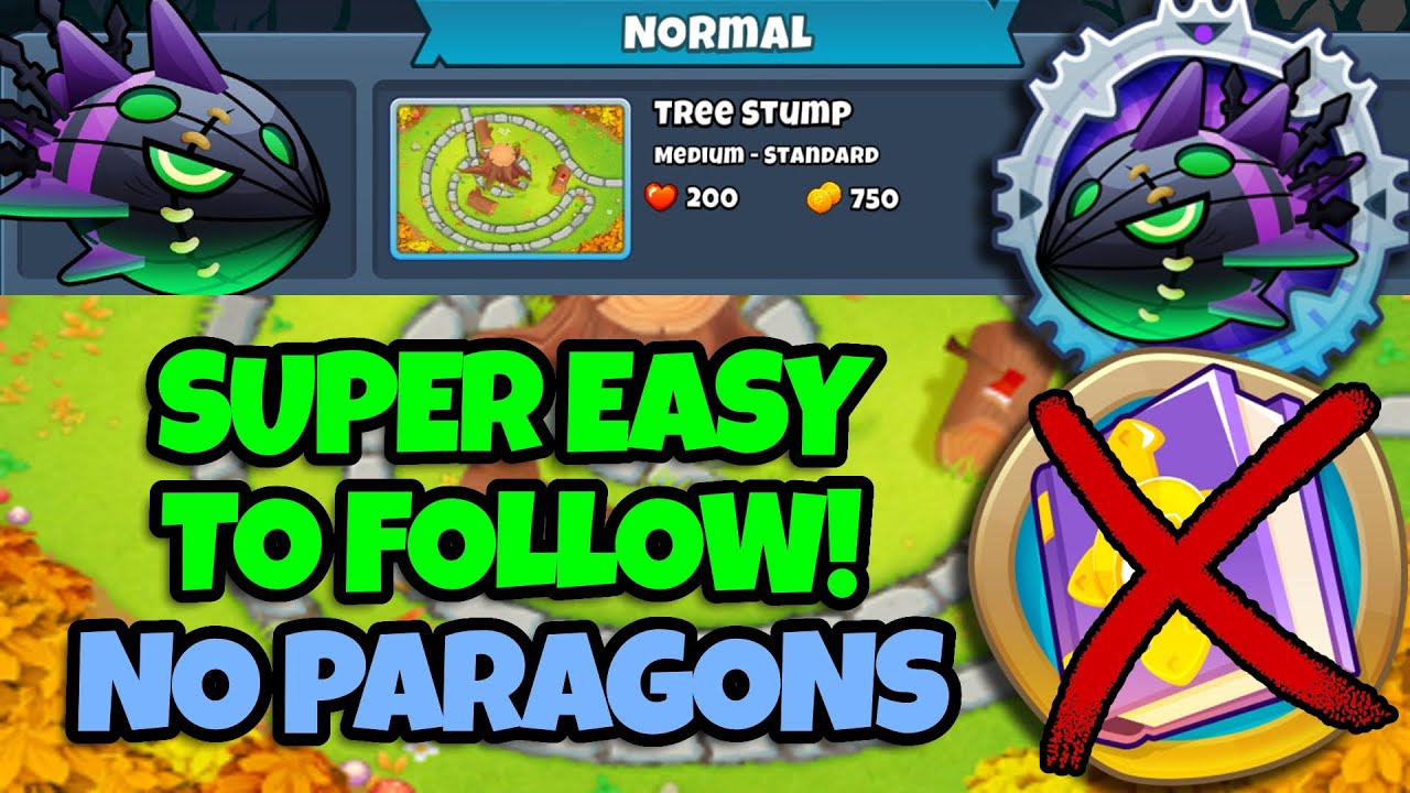 Lych Normal Tutorial || No Monkey Knowledge + No Paragons! || Tree Stump (BTD6)