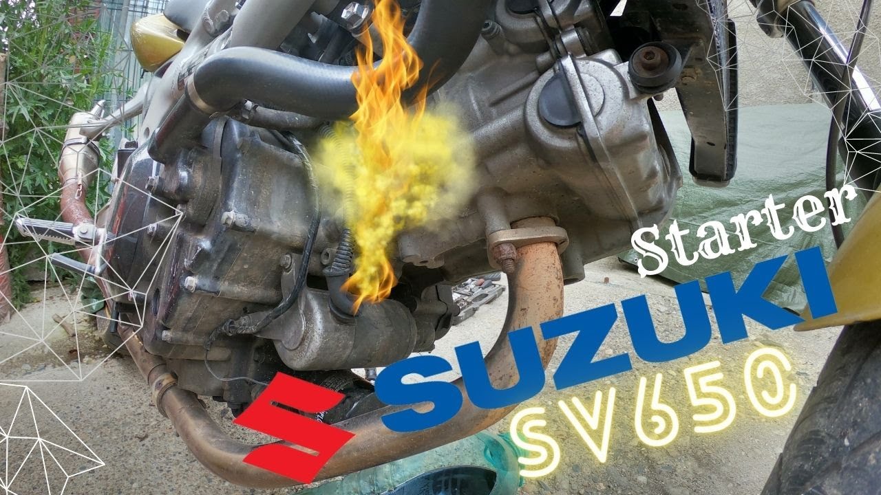Suzuki SV 650 Starter removed , Anlasser entfernt , arrancador eliminado , starter verwijderd , 4K