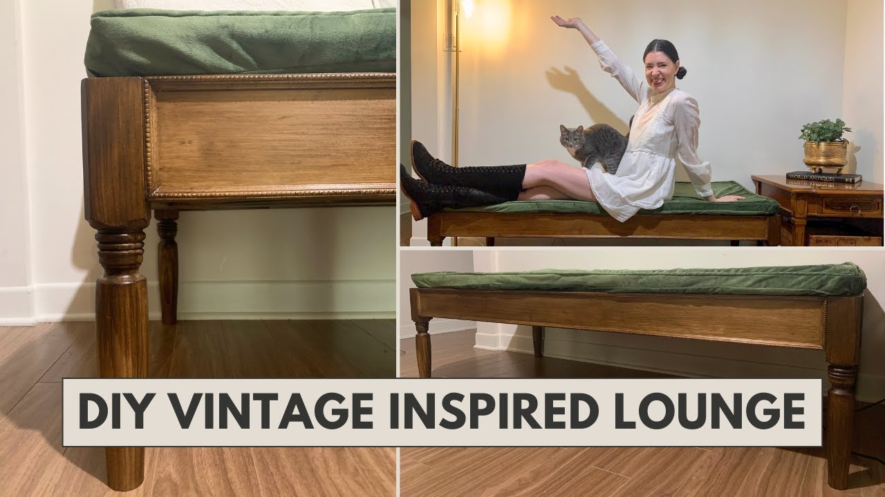 DIY Vintage Inspired Lounge | Sewing Attempt Almost a Fail | Lounge Room Makeover Pt.1