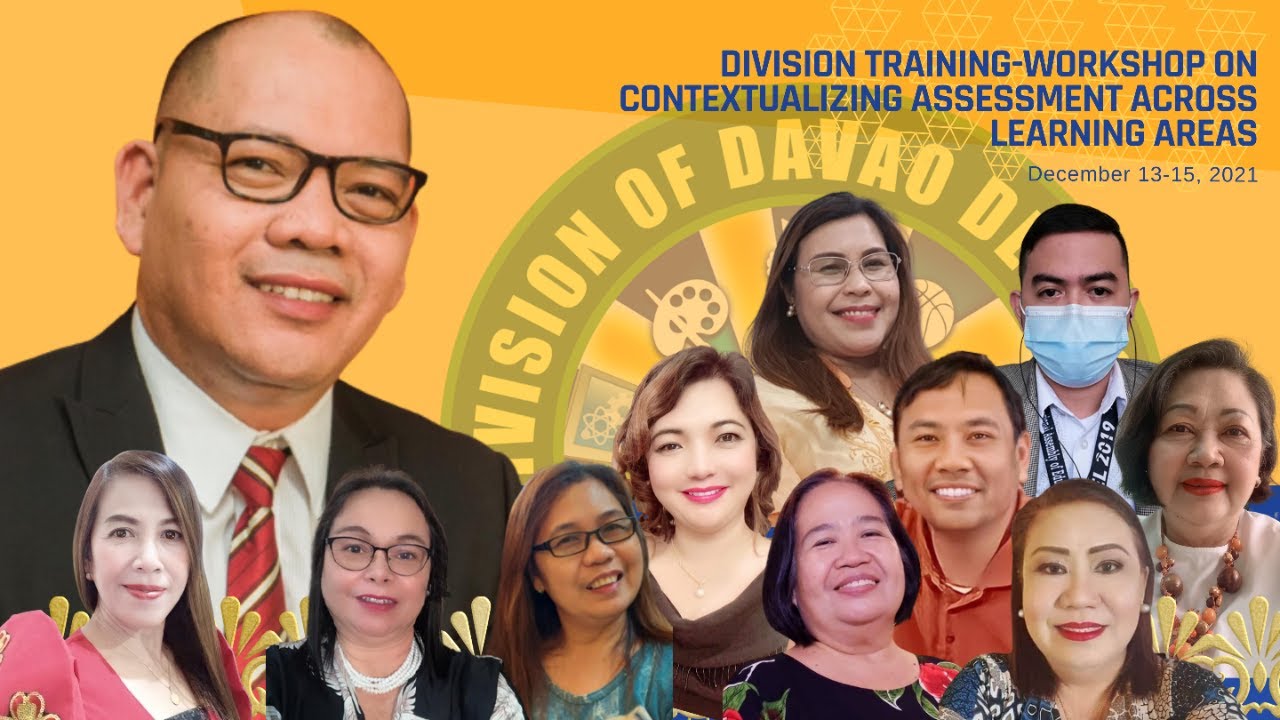 Division Training and Workshop on Contextualized Assessment Across Learning Areas for all teachers.