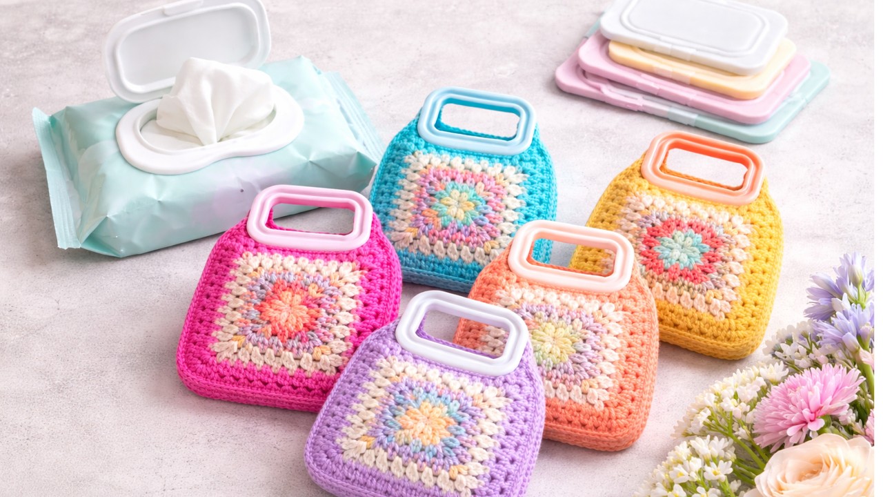 You WON'T Believe This Crochet Bag! Wet Wipes Lids😍