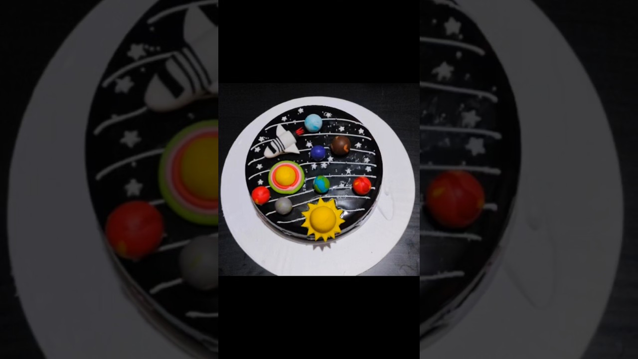 space Galaxy planet birthday Cake design ideas..