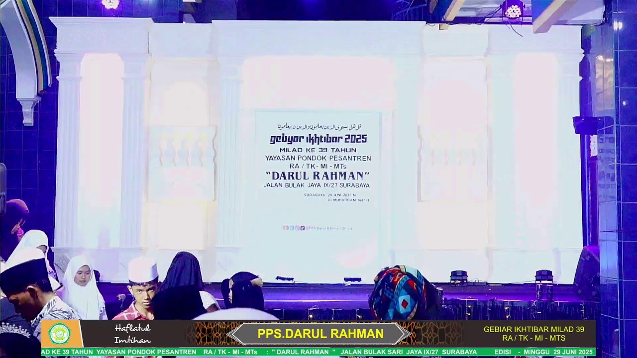 MILAD KE 39 TAHUN  YAYASAN PONDOK PESANTREN    RA / TK - MI - MTs     :  