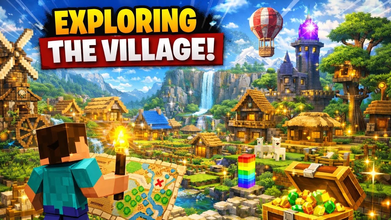 Exploring My New Minecraft Village! 🏡🔥
