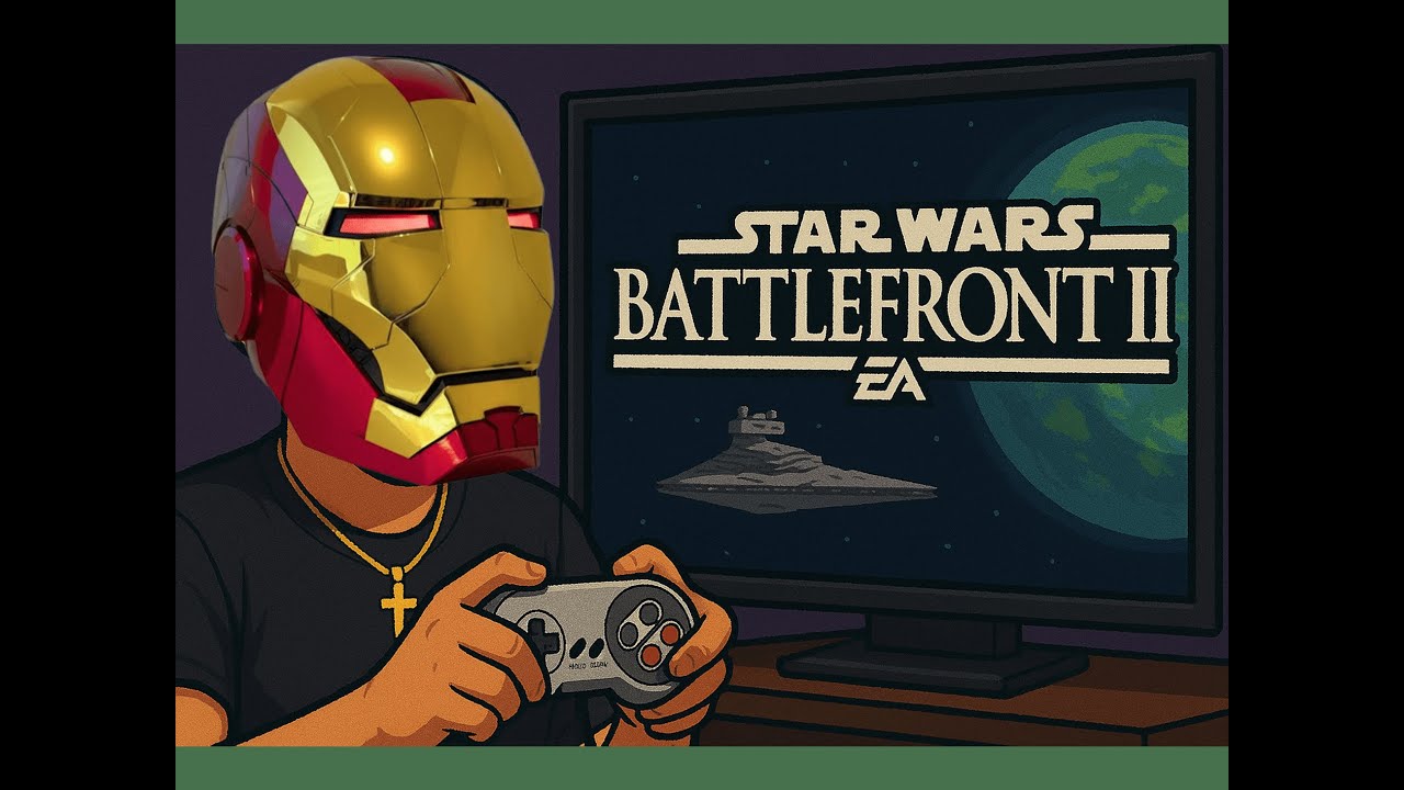 Testing my NEW IRON MAN Helmet MK5 🤖🦸‍♂️ in Star Wars Battlefront 2 🌌🔫- PS4 🎮 GERMAN 🇩🇪