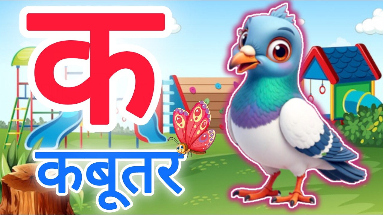 क से कबूतर,अ से अनार a se anaar k se kabutar | Hindi varnmala | ABCD क से कबूतर अ से अनार, for kids