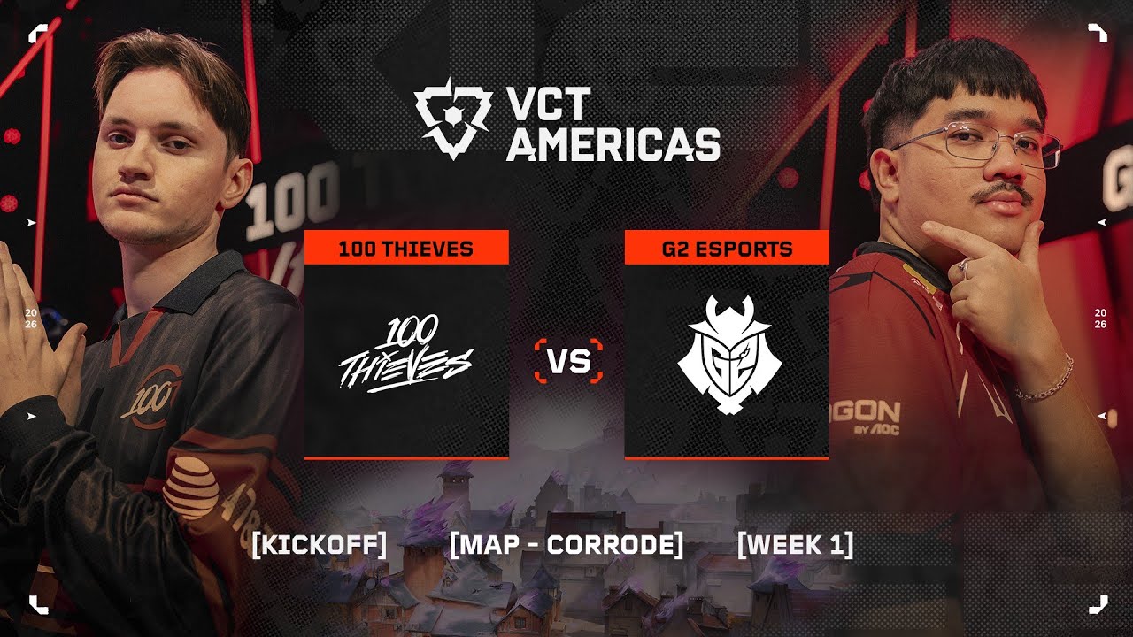 100T vs. G2 - VCT Americas Kickoff - W1D4 - Map 02
