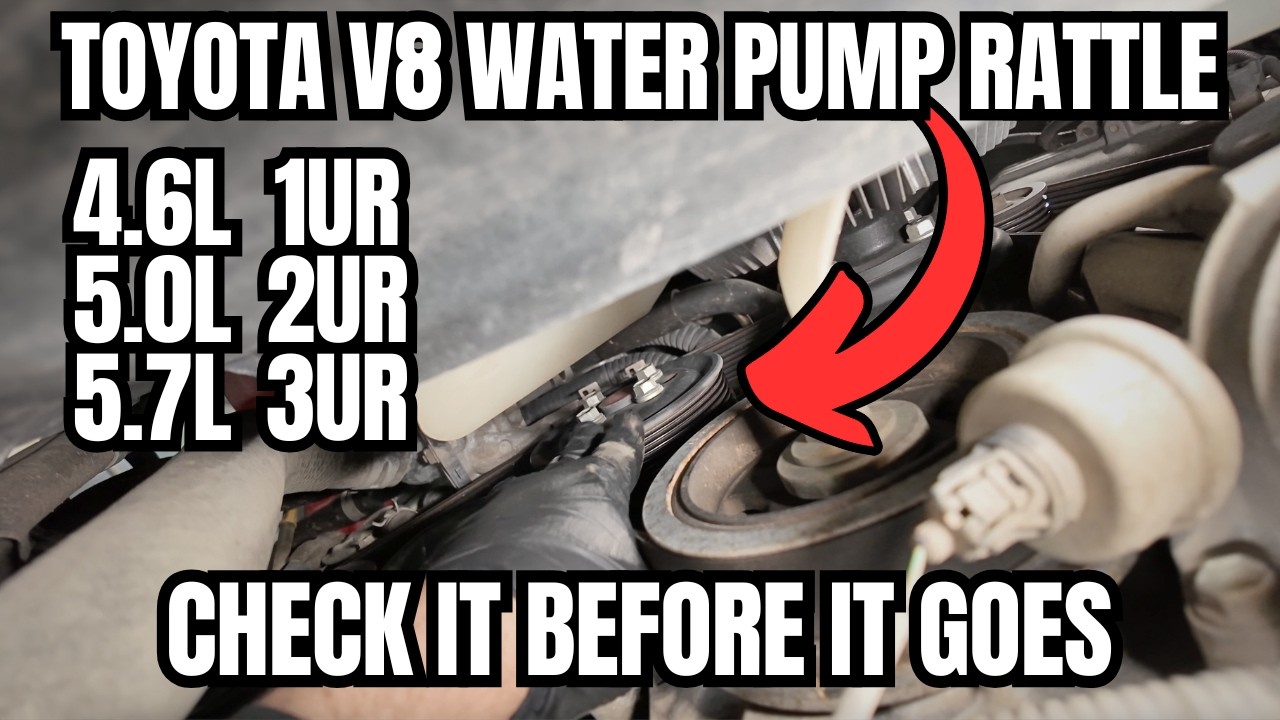 Toyota V8 Water Pump Rattle | Check It Before It Goes!